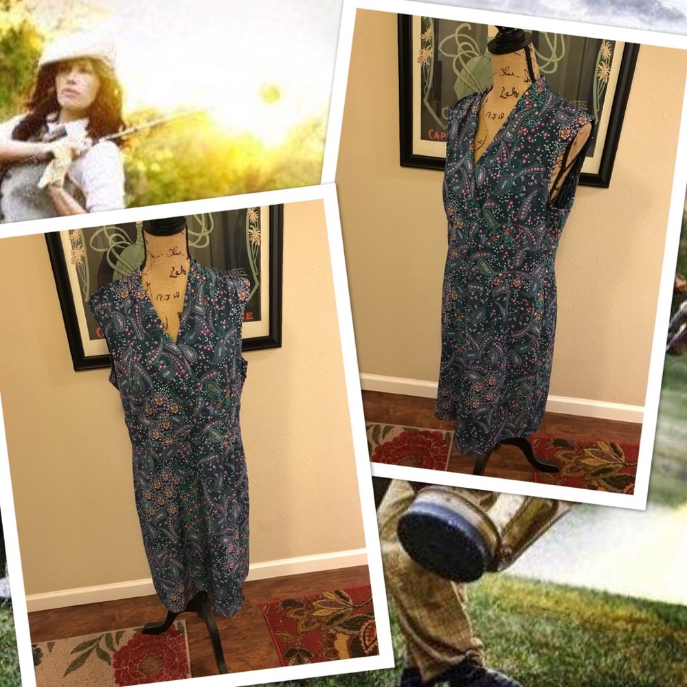 Athleta paisley and florals golf dress